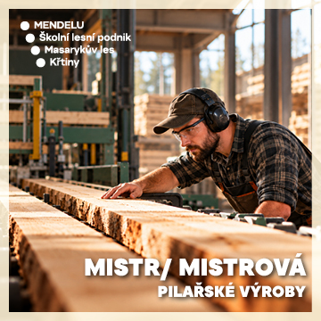 Mendelu - Obsazujeme pozici „MISTR/ MISTROVÁ PILAŘSKÉ VÝROBY“